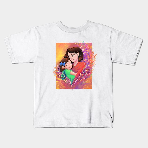 Mother Kids T-Shirt by kowanp